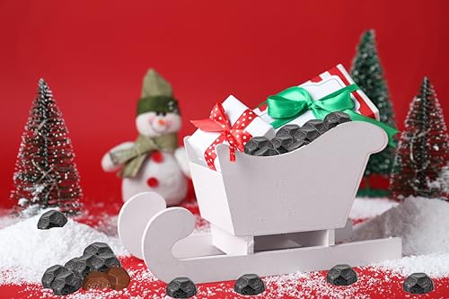 FRUIDLES CHRISTMAS COAL CHOCOLATE, MILK CHOCOLATE PARTY BAG FILLERS, INDIVIDUALLY WRAPPED FOILS, RESEALABLE BAG, KOSHER CERTIFIED DAIRY (1 POUND)