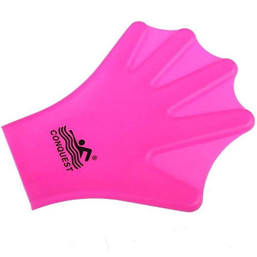 image for OneMoreDealDirect OMDD Silicone Webbed Swimming Gloves Aqua Fit Swim T