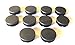 Prescott Plastics 1 1/2” (38.1mm) Outer Diameter Ribbed Plastic Hole Plugs, Round Black Metal Tubing End Caps, Strong Furniture Leg Inserts, Impact & Weather Resistant, Made in The USA - 10 Pack