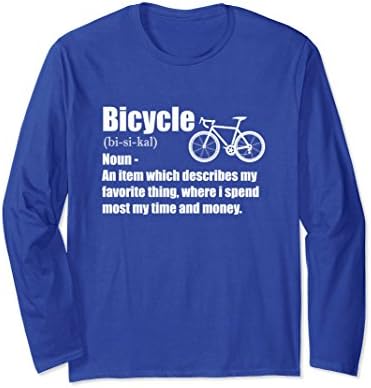 Unisex Bicycle noun - cycling shirt funny bicycle cyclist t-shirt XL: Royal Blue