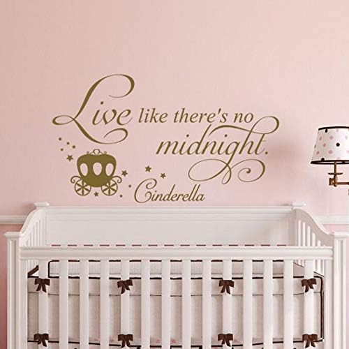 Cyalla Carriage Wall Stickers Nursery Princess Girls Room Decor Fairy Wall Art Home Bedroom Decor Nursery Wall Decal 98 * 57Cm