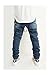 Victorious Men's DK Indigo Drop Crotch Denim Jogger Pants