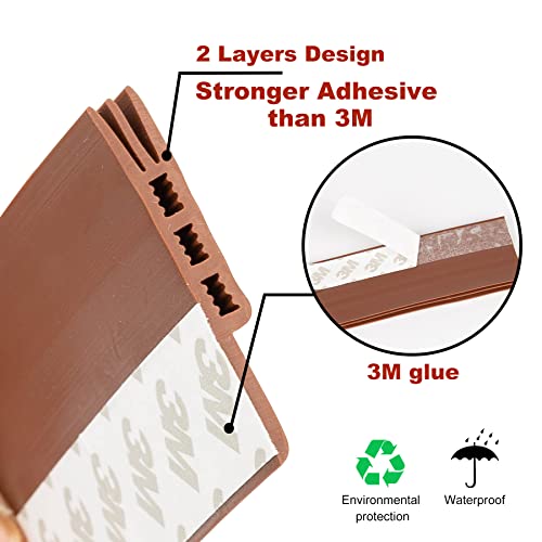 2 Pack Door Draft Stopper Under Door Draft Blocker Insulator Soundproof