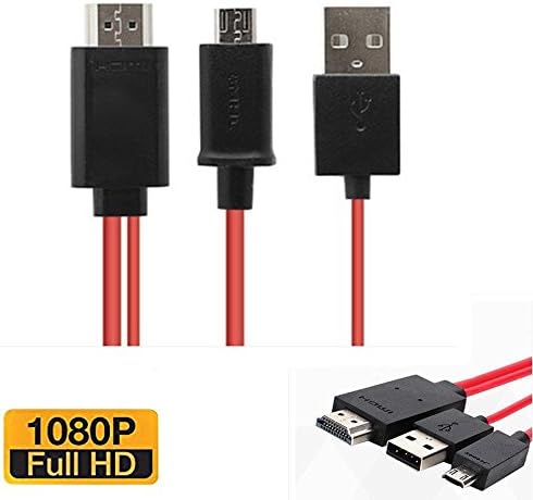 NAMEO 11 Pin Micro USB MHL to HDMI Adapter Cable 1080P HDTV for Samsung Galaxy Galaxy S5/S4/S3/Note 2/3/4 Galaxy Tab 3 (8.0, 10.1), Tab S, Tab Pro etc
