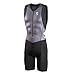 Synergy Men's Triathlon Trisuit (Gray/Black, Large)…