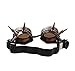 Leegoal(TM) Vintage Steampunk Goggles Spiked Gothic Welding Cyber Punk Gothic Cosplay Glasses (Copper)