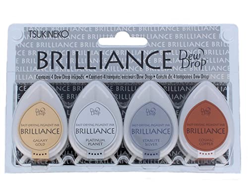 Tsukineko 4-Pack Brilliance Dew Drop