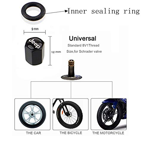 image for choolo Tire Air Valve Caps Stem Cover Universal Fits All Cars Trucks S