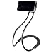 Lazy Bracket - Universal Hanging on Neck Lazy Phone Holder DIY Free Rotating Stand on Table Smart Multiple Functions Mobile Phone Mount Stand(Black)