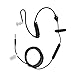 GoodQbuy Acoustic Hollow Air Tube 3.5mm Anti-radiation Earphone with Mic and on Off Answer Switch Compatible for Iphone 6 Plus 5 Samsung Galaxy S4 S3 Note 2 Etc. (Black)