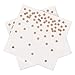 Rose Gold Dots Paper Napkins 50 Counts 3ply White Disposable Everyday Luncheon Napkins Perfect for Wedding Birthday Celebrations Weekend Party Baby Shower Bridal Shower Daily Use Mother Day