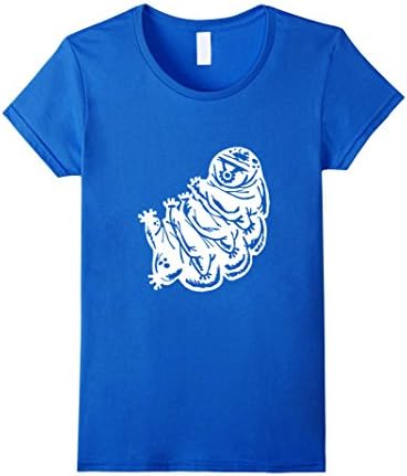 Women's Tardigrade Water Bear Illustration Tee Shirt Small Royal Blue