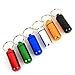 6pcs 5 * 1.7CM Colorful Waterproof Outdoor Camping Travel Traveling Portable Aluminum Pill Box Case Bottle Storage Drug Holder Container Keychain Key Ring (6)