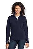 Port Authority Women's Microfleece 1/2 Zip Pullover L True Navy