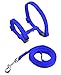 PUPTECK Adjustable Cat Harness and Leash Set Escape Proof Kitten Strap Collar for Walking Travel, Blue