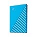 WD 2TB My Passport, Portable External Hard Drive, Blue, backup software with defense against ransomware, and password protection, USB 3.1/USB 3.0 compatible - WDBYVG0020BBL-WESN
