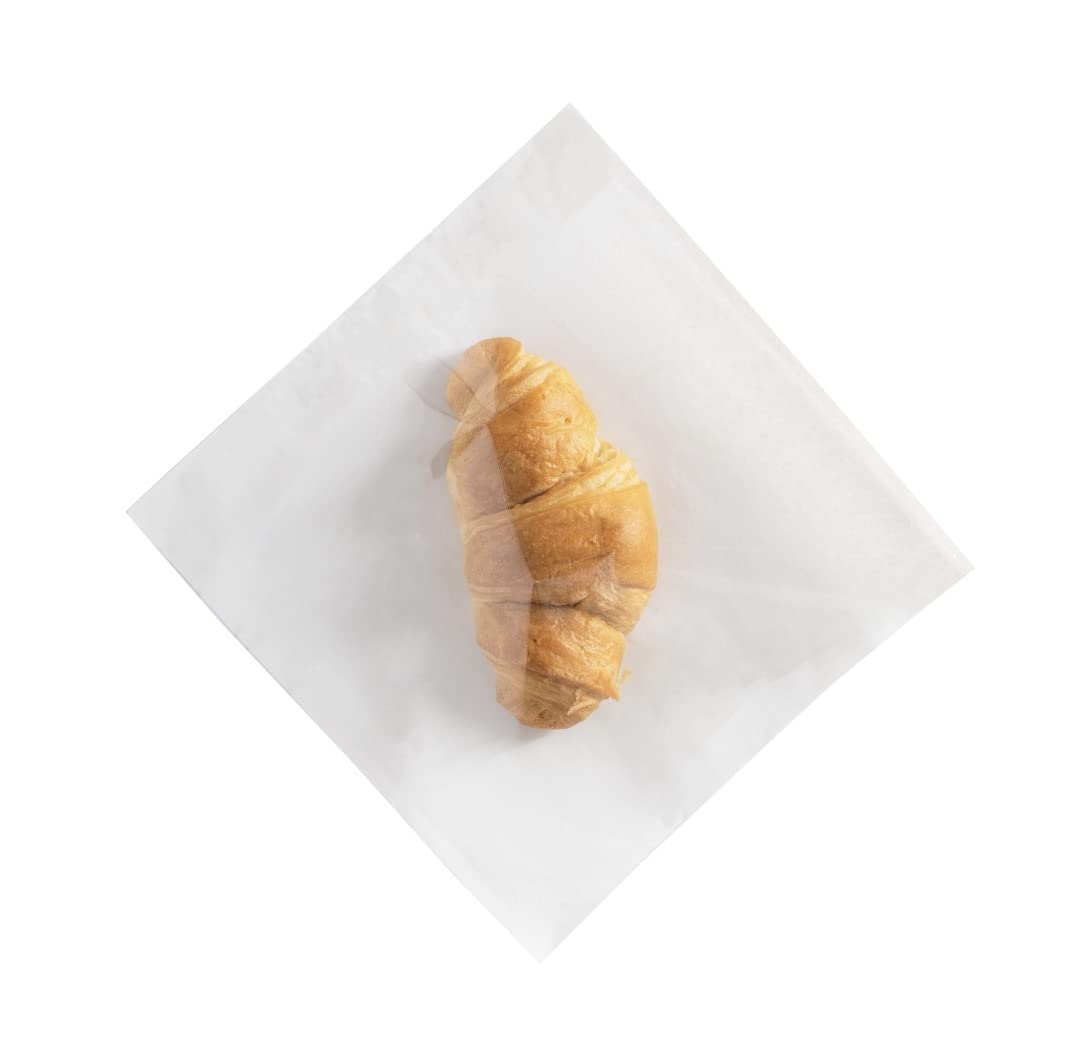 TP4U - 200 Film Fronted Paper Bags 10'' x 10'' Cellophane White Clear Display Window - Various Sizes (10'' x 10'')