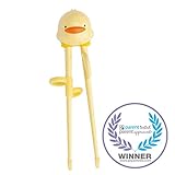 Piyo Piyo Training Chopsticks, Yellow, Large