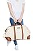 Margaritaville Unisex Weekender Duffle Shoulder Bag With Detachable Strap Plain Natural Crème Brown