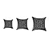Bling Jewelry Black Color CZ Kite Micro Pave Mens Stud Earrings