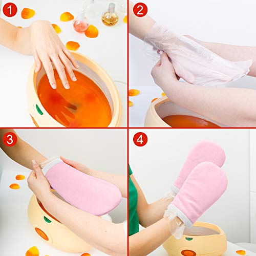 Sumind Paraffin Bath Liners Hand or Foot, Paraffin Bath Gloves Wax Bags
