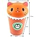 DORIC Squishies Jumbo Cup Cat Cream Scented Squishy Slow Rising Squeeze Strap Kids Toy Gift
