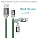 Fasgear Micro USB Cable 10ft, 3 Pack Fast Charging Nylon Braided Android Charger USB 2.0 High Speed Data Sync Compatible for Galaxy S7, Tablets, Cameras and Micro USB Devices (Purple,Orange,Green)
