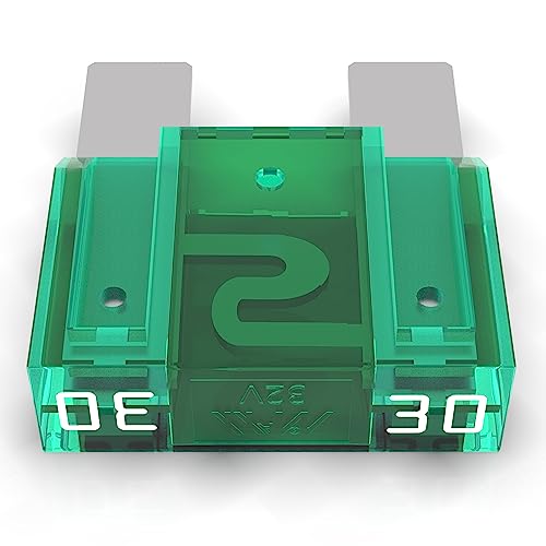 AUPROTEC Maxi Blade Fuse 20-80A Automotive Plug-in Fuse Choice: 30A Amps, Green, 1 Piece