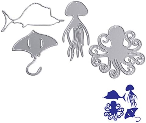 Arich 4pcs Carbon Steel Scrapbooking Die Cutting Stencils DIY Album Card Crafts Paper