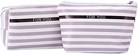 Makeup Bag,HOYOFO Waterproof Travel Wash Bag Large Cosmetic Case Toiletry Bag Vanity Case with Handle for Women (2set B)