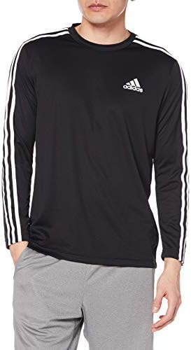 アディダス 長袖 Tシャツ デザインド トゥ ムーブ エアロレディ 3ストライプス 長袖tシャツ メンズ