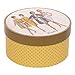 Simplicity Vintage Fashion 1960's Round Sewing Storage Box, 7.25'' W x 7.25'' L x 3.75'' H