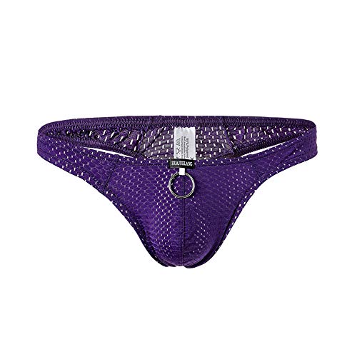 CHENGSHEN Sexy Men Thongs Breathable Hole Underwear Low Rise Pouch Jockstrap G-Strings Underpants