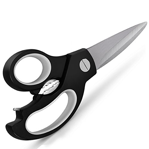 Topwit Kitchen Scissors, Heavy Duty Kitchen Shears with Premium Stainless Steel, Ultra Sharp, Multi-Function Kitchen Utensils for Cooking