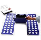T Shirt Folder, RYS Clothes Folder Children Dress Pants Shirt Organizer Only Three Steps Lazy Folder Board for Towel and Trousers