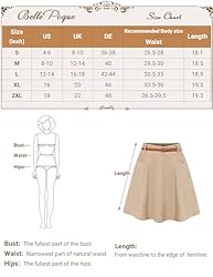 Belle Poque Women's Corduroy Skirt with Pockets