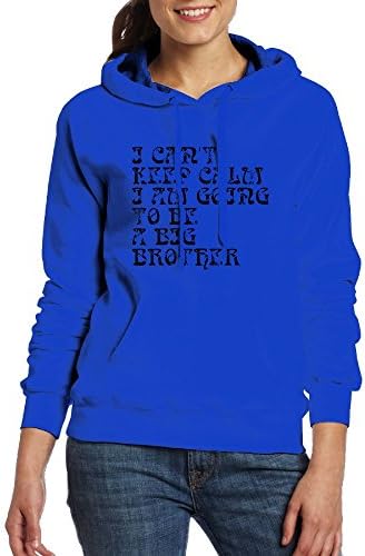 FHJFYKJNKI I Can't Keep Calm I Am Going To Be A Big Brother Women's Pocket Hoodie Sweatshirt Blouse