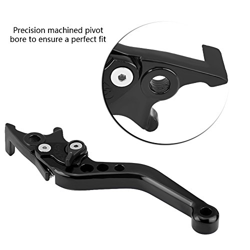 Keenso 1 para motorfiets-koppelingsremhendel, universele remhendel, dubbele schijf (zwart) - Image 8