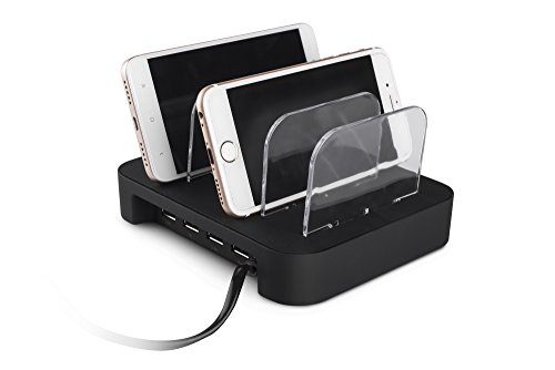 Usb charging station 4- desktop charging stand organizer for ipho…