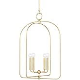 Mitzi H512701L-GL Mallory-4 Light Large Pendant in Transitional Style-22.5 Inches Wide, Finish Color: Gold Leaf, Installation
