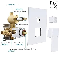 Drettyer Solid Brass Shower Valve Pressure
