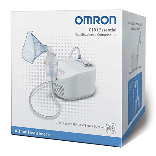 title=OMRON NE-C101 Nebulizzatore a compressore, Bianco