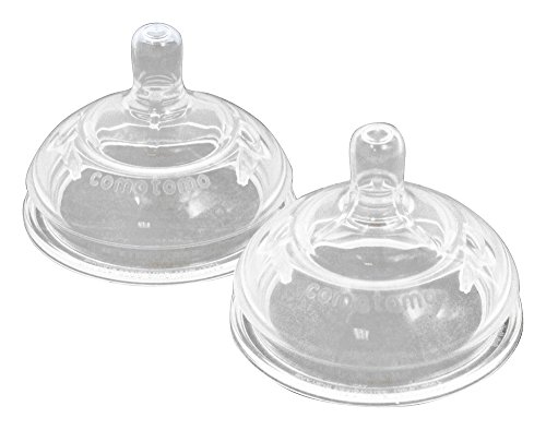 Comotomo - Silicone Replacement Nipples Slow Flow 0-3m - 2 Pack