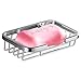 ThinkTop Soap Dish for Shower Solid Brass Chrome Finished Bathroom Shower Soap Basket Toilet Soap Dishes Holder Wall Mounted