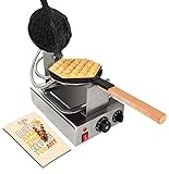 TOP Version Puffle Waffle Maker Professional Rotated Nonstick (Grill/Oven for Cooking Puff, Hong Kong Style, Egg, QQ, Muffin, Cake Eggettes and Belgian Bubble Waffles) (MANUAL 220V)