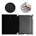 Ipad Case, Afranker iPad 2 / 3 / 4 Smart Stand Case with Auto Sleep / Wake Function and Translucent Back with Afranker Cleaning Cloth Black