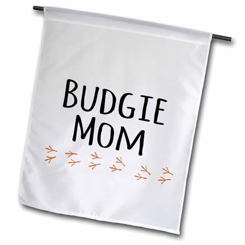 3dRose fl_154036_1 Budgie Mom-Budgerigar Pet Owner for Her Female Parakeet Love…