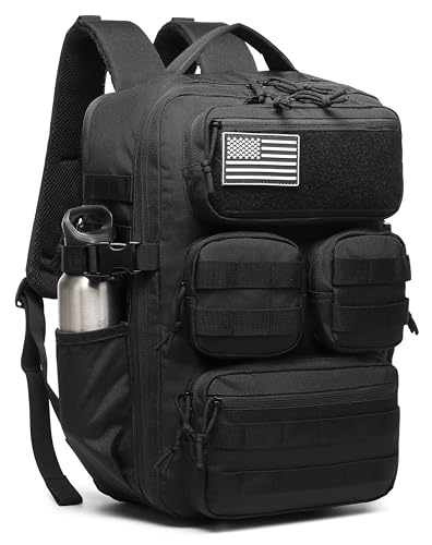 Wotony Tactical Backpack for Men, 25L/35L/45L EDC Backpack with Laptop Compartment, MOLLE