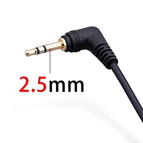 BONMIXC Walkie Talkie Earpiece, 2.5mm 1-Pin Walkie Talkie Headset with PTT Mic, Compatible with Motorola Talkabout Radios (2 Pack)