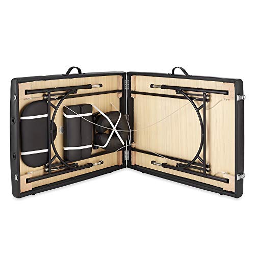 Saloniture Professional Portable Lightweight BiFold Massage Table with
